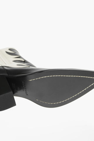 9 cm Heel Pointed FRIDA Leather Booties