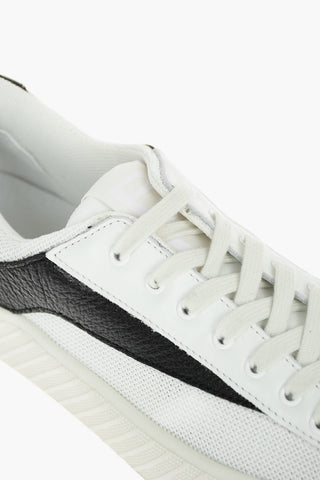 Fabric Leather Sneakers Rubber Sole