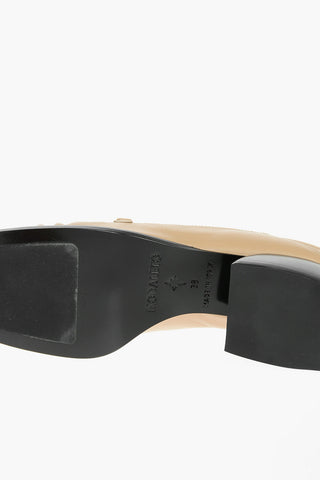 5 cm Squared Heel Leather Loafers