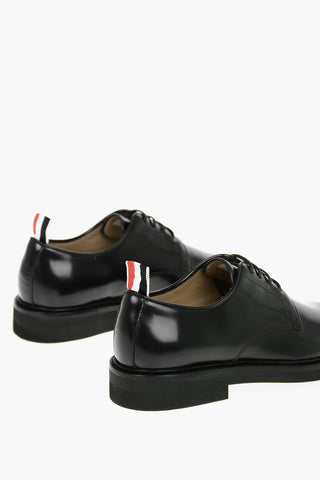 Rubber Sole Leather Derby Shoes