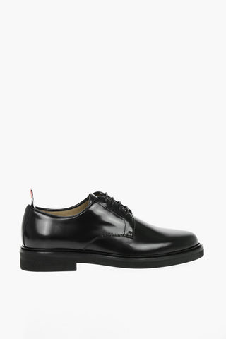 Rubber Sole Leather Derby Shoes