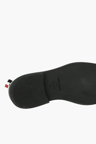 Rubber Sole Leather Derby Shoes