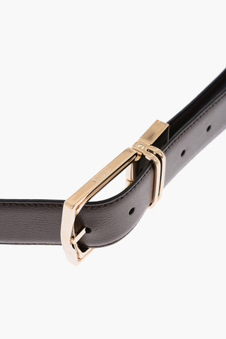 Two-Tone Reversible Leather Belt 35mm 