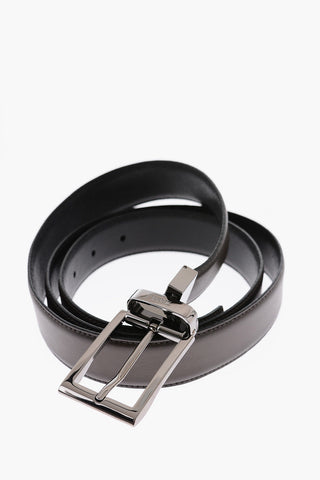 Two Tone Reversible Leather Belt