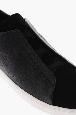 Leather and Suede TRIPLE STITCH Sneakers