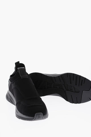 Braided Fabric TM TRAINER Slip on with Leather Logo