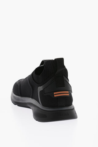 Braided Fabric TM TRAINER Slip on with Leather Logo