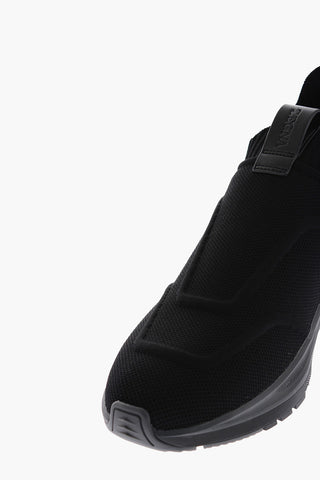 Braided Fabric TM TRAINER Slip on with Leather Logo