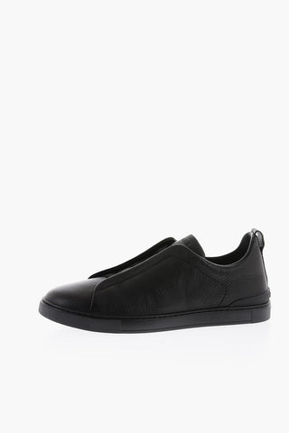 Sneakers TRIPLE STITCH in Pelle Martellata