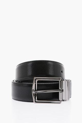Cintura Reversibile in Pelle 35mm