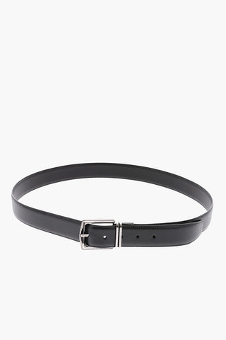 Cintura Reversibile in Pelle 35mm