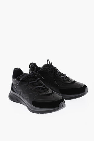 Leather and Fabric UTE TRAINER Sneakers