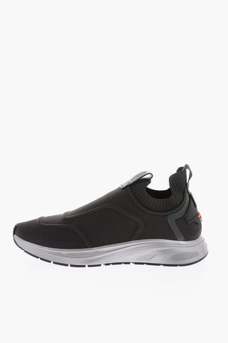 Sneakers Slip on TM TRAINER in Tessuto Intrecciato con Suola a Contrasto