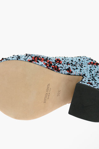 Viscose-blend Bouclé Mules with Sculptured Heel 11cm