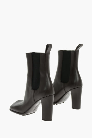 Leather STORM Chelsea Ankle Boots with Squared Toe 10,5cm