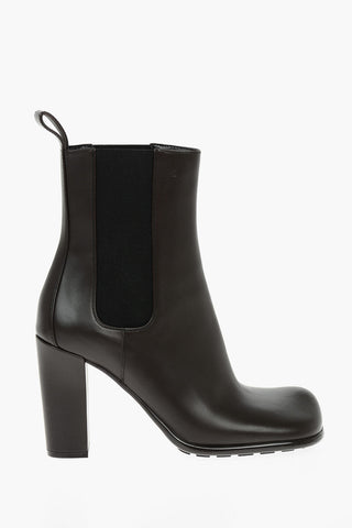 Leather STORM Chelsea Ankle Boots with Squared Toe 10,5cm