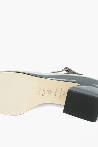 SI ROSSI Patent Leather Mary Jane Pumps with Sculptured Heel 5cm