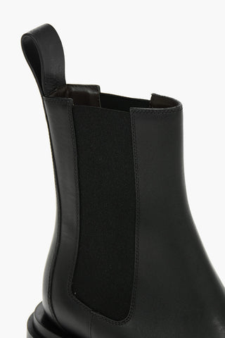 Leather Chelsea Boots with Lug Sole 7,5cm
