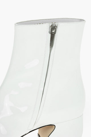 SI ROSSI Patent Leather Ankle Boots with Sculptured Heel 5cm