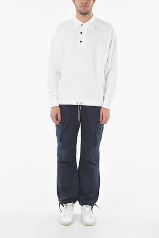 Brushed Cotton ZZEGNA Polo With Snap Buttons