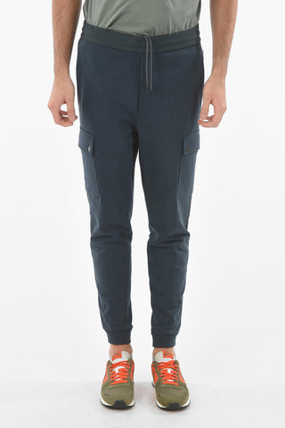 Brushed Cotton ZZEGNA Joggers With Coulisse And Side Pockets