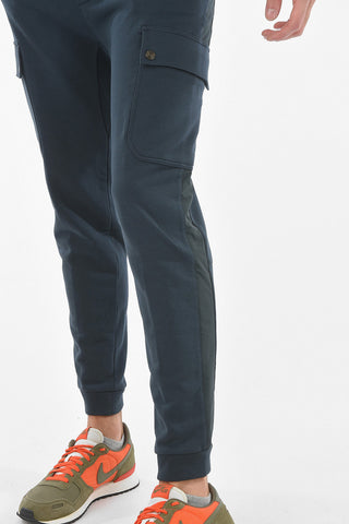 Brushed Cotton ZZEGNA Joggers With Coulisse And Side Pockets