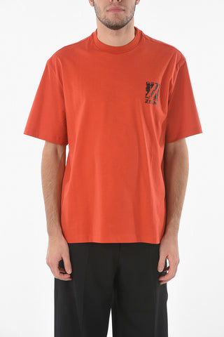 ZZEGNA T-shirt A Maniche Corte Stampata Logo