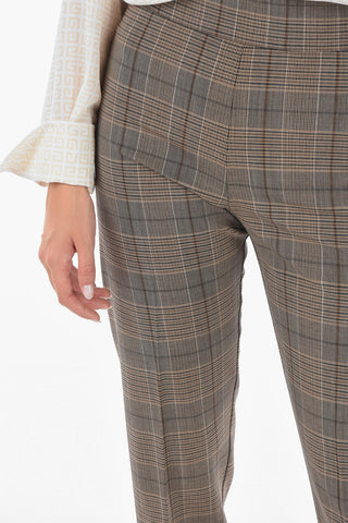 Tartanhose mit Umschlag