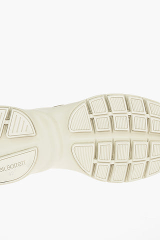 Sneakers Basse BOLT 01 AGED a Tinta Unita con Piercing