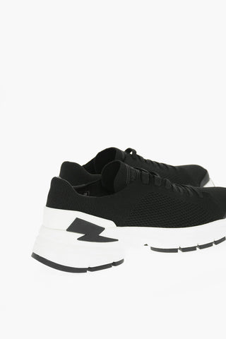 Contrasting Sole Fabric BOLT Sneakers