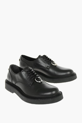 Leather PIERCED PUNK Derby Shoes