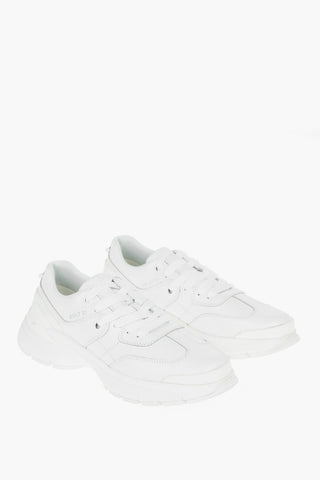 Leather BOLT01 Low-Top Sneakers with Piercing Detail