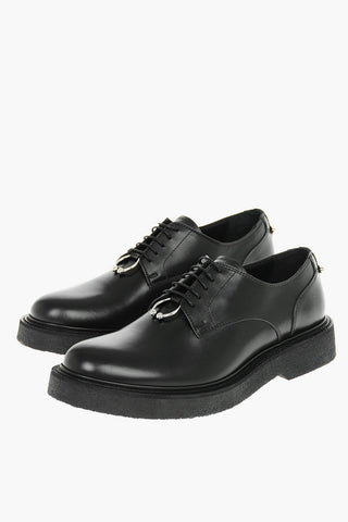 Leather PIERCED PUNK Derby Shoes