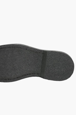 Laceless Leather ELASTIC PUNK Derby Shoes