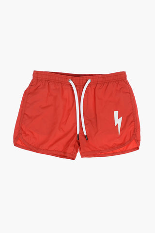 2 Pockets SINGLE THUNDER Shorts Swimsuit with Drawstring on the Waist