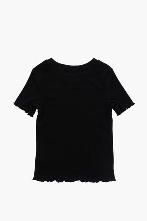 ALLSTAR CHUCK TAYLOR T-shirt Girocollo A Costine con Fondo Smerlato