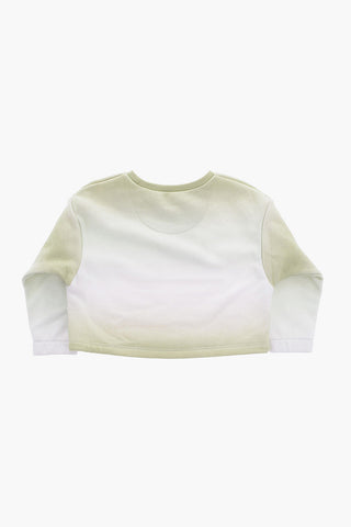 Leggings- und Rundhals-Sweatshirt-Set mit Farbverlauf