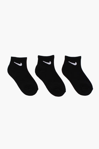 Contrasting Logo Solid Color 3 Socks Set