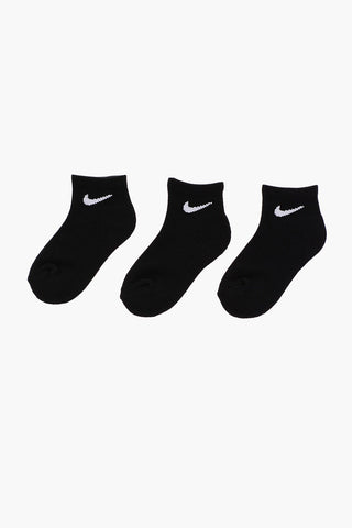 Contrasting Logo Solid Color 3 Socks Set