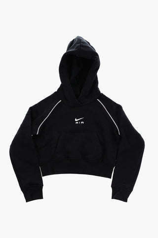 AIR Cropped Hoodie with Glitter Trims