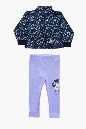 Rundhals-Sweatshirt- und Leggings-Set mit Punkten