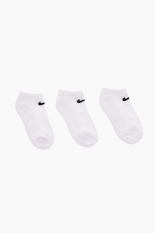 Contrasting Logo Solid Color 3 Socks Set