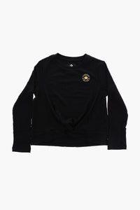 ALL STAR CHUCK TAYLOR Ribbed Crewneck T-Shirt with Knotted Detail