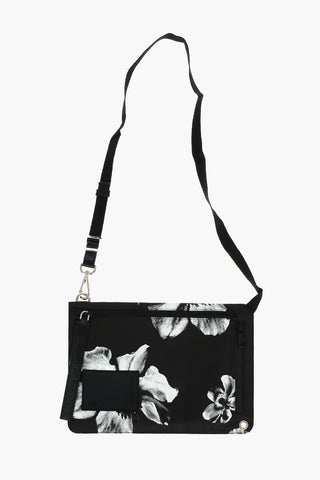 Flowers Printed Sacoche Bag