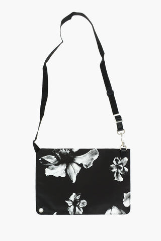 Flowers Printed Sacoche Bag