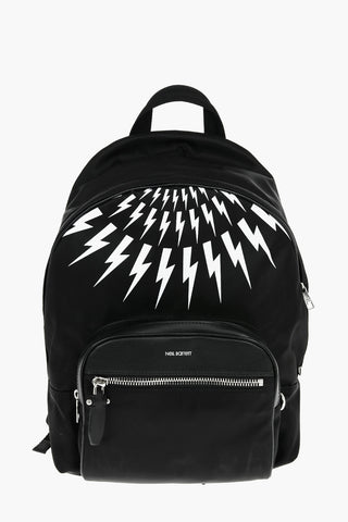Contrasting Printed FAIR-ISLE THUNDERBOLT Backpack