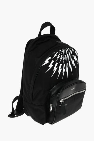 Contrasting Printed FAIR-ISLE THUNDERBOLT Backpack