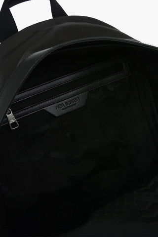 Maxi Backpack 'THE OTHER HAND with Front Pocket and Leather Finishes