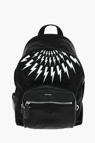 Contrasting Printed FAIR-ISLE THUNDERBOLT Backpack