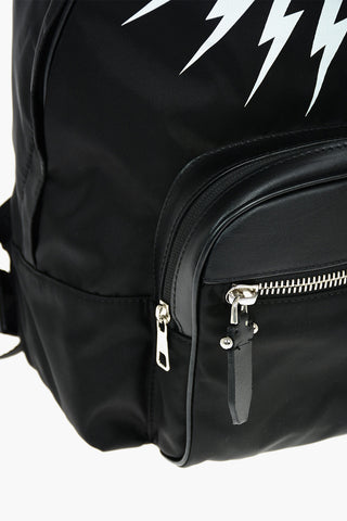 Contrasting Printed FAIR-ISLE THUNDERBOLT Backpack
